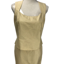 Hannah Hardy Women&#39;s Lined Sleeveless Dress Golden Yellow Sleeveless Size 8 - $39.99