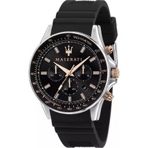 Montre Maserati Sfida R8871640002 Acier inoxydable Cadran noir Montre... - £162.33 GBP