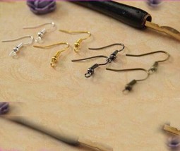 Ear Wire Hook Plated Gold Silver Brass Bronze Stainless Black US SELLER!! - $3.29