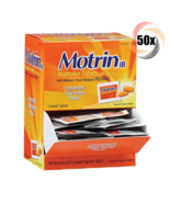 Full Box 50x Packets Motrin Ibuprofen Pain Reliever ( 2 Tablets Per Pack... - £21.09 GBP