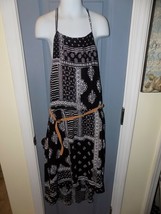 Children&#39;s Place Black/White High Low Patchwork Dress Size 10/12 (L) Gir... - $16.79