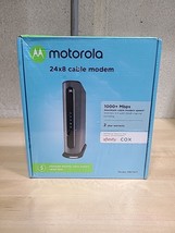 Motorola 24x8 Cabel Modem Model MB7621 DOCSIS 3.0 Factory Sealed New NIB - £48.23 GBP