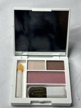 Clinique Like Mink EyeShadow DUO &amp; Smoldering Plum Blush Floral Mirrored Palette - £12.85 GBP