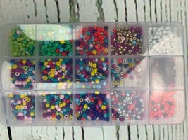 Seed Beads 4mm Seed Beads Small Pony Beads Craft Beads for DIY Bracel - £9.68 GBP