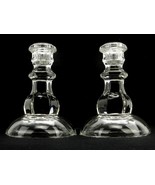 Set of 2 Anchor Hocking Candlesticks, Bedford Pattern, Elegant Home Decor - $364.72 MXN