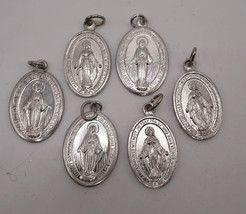 Lot of 6 Mary Conceived Without Sin Religious Medallion Pendant - $34.64