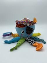 Plush Lamaze Octopus Pirate Infant Baby Toy Clip Ring Crinkle Rattle Fea... - £6.45 GBP