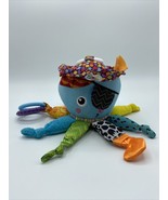 Plush Lamaze Octopus Pirate Infant Baby Toy Clip Ring Crinkle Rattle Fea... - £6.43 GBP