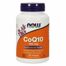 NOW Supplements, CoQ10 100 mg, Pharmaceutical Grade, 150 Softgels - £31.17 GBP