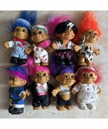 8 Vintage Troll Dolls Lil Slugger Painter Conductor Nurse Caveman Pirate... - $82.30 CAD