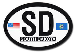 South Dakota Oval Decal - £2.34 GBP