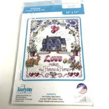 Janlynn Needlecraft My House 997-1808 Sun Hearts Love Cross Stitch Kit 10x11 - £19.97 GBP