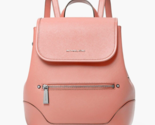 New Michael Kors Harrison Medium Flap Saffiano Leather Backpack Pink / D... - $161.41