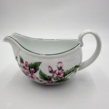 Royal Worcester Herbs Sauce Gravy Boat England Marshmallow Floral Vintag... - $482.53 MXN