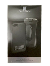 NEW Platinum BLACK Holster Protective Case for Apple iPhone 8 / 7 belt clip - £9.75 GBP
