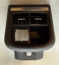 Impala 2014-2020 center floor console rear tail piece end cap blk silver... - $7.00