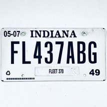 2007 United States Indiana Marion County Fleet License Plate FL437ABG - $16.82