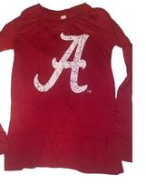 Alabama Crimson Tide Long Sleeve Shirt Small Red NCAA Distressed Logo USA image 2