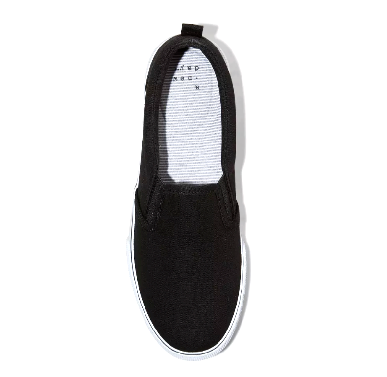 Zapatillas Slip-On Millie De Doble Gore Negras Para Mujer De A New Day 6 Nuevas Item image 3