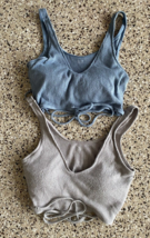 Set of Two Gilly Hicks Bra tops Ribbed soft Size Medium - $7.87