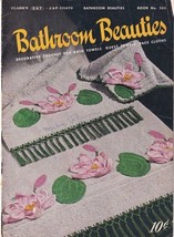 BATHROOM BEAUTIES by Coats &amp; Clark&#39;s 1950 Crochet Book No. 265 - $77.17 MXN