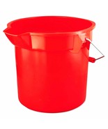 14 qt quart Heavy Duty RED PLASTIC BUCKET rOund Pail w/ pour spout RUBBE... - €56,04 EUR