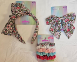 Scunci Floral Collection 3 Pieces Headband Clip &amp; Scrunchies New - $12.59