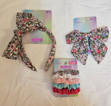 Scunci Floral Collection 3 Pieces Headband Clip &amp; Scrunchies New - £10.06 GBP
