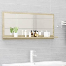  Mirror Sonoma oak Engineered wood 35.4 x 4.1 x 14.6 in - $83.99