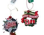 2 Kurt Adler Red Cowboy Christmas Tree Ornaments  New for 2022 - £13.32 GBP