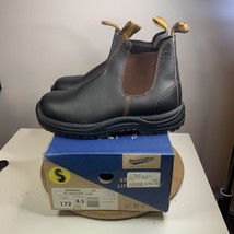 Blundstone 172 Work Chelsea Leather Boot Stout Brown Mens Size 9.5 Steel... - $2,618.81 MXN