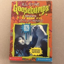 RL Stine Goosebumps Presents TV Book #11 Let&#39;s Get Invisible! Scholastic 1997 - £4.74 GBP