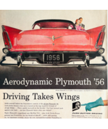 1956 Plymouth PowerFlite V8 Advertisement Vintage Automobilia Car DWYY5 - $458.48 MXN