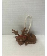 2009 Hallmark Cat Wearing Antlers Holiday Christmas Ornament Grumpy Kitty - $186.59 MXN