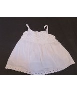 Janie and Jack crochet Lace Scalloped Strappy sun top 2T white EUC - $15.53 CAD