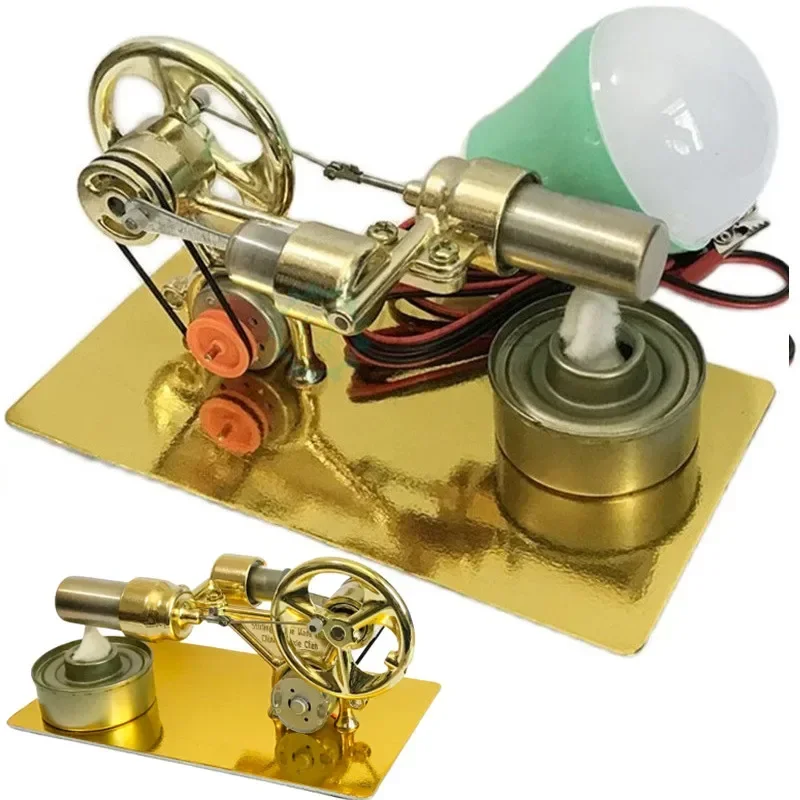Kids Science Experiment Hot Air Stirling Engine Motor Model Stream Power Physi - £37.85 GBP+