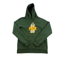 Green Bay Packers Nike Hoodie Go Pack Go Youth L 14/16 Green Long Sleeve - $16.06
