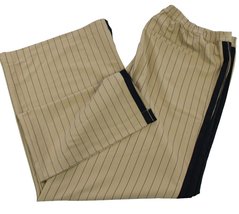 La Ligne x Target Plus Size 1X Wide Leg Trouser Pants Side Stripe Tan Mo... - £19.21 GBP