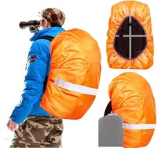 Joy Walker Waterproof Backpack Rain Cover (15-25L) Orange w/ Reflective ... - £15.76 GBP