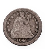 1845-O 10C Seated Dime Good Condition, Full Rims, Low Mintage! - $148.50