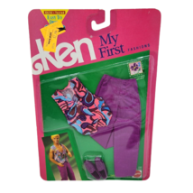 Vintage 1991 Mattel Barbie My First Ken Doll Fashions Outfit Purple # 2946 New - £29.61 GBP