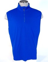 Polo Golf Ralph Lauren Blue 1/4 Zip Sleeveless Shirt Golf Vest Men&#39;s NWT - £92.14 GBP