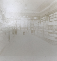 Antique RPPC 1903-1920&#39;s Solio Drug Store Interior Real Photo Postcard - £9.57 GBP