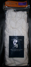 Faded Glory Girl&#39;s No Show Socks 10 Pair Sz. Medium: 10.5 - 4 Made In Usa! New! - $12.99
