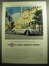 1958 Chevrolet Corvette Ad - Wherever the best sports cars gather  - £14.49 GBP