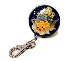 Nintendo Vintage 1998 Pikachu Pokemon Tin Dangle Clip On Keychain Backpack Charm - £7.79 GBP