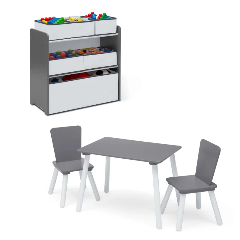Delta Children 4-Piece Toddler Playroom Set – Includes Play Table with Dry Erase - £164.66 GBP