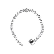 100% 925 Sterling Silver Jewelry Beads & Pave Bracelets For Women Wholesales Fre - £52.78 GBP