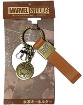 Marvel Studios Iron Man Genuine Leather Keychain Japan Exclusive Bronze ... - $12.86