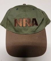 NRA Brown &amp; Green Baseball Cap Hat Adjustable - £8.88 GBP